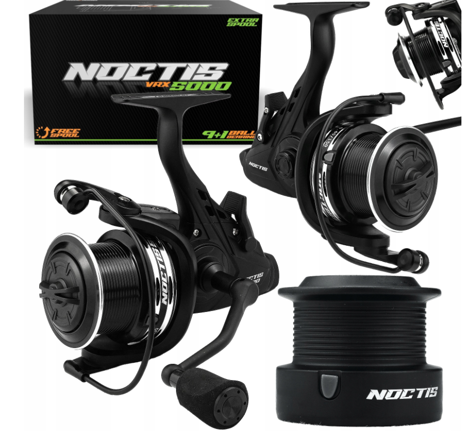 Kaprový naviják Hokkaido Noctis 5000 s volnoběžnou brzdou + náhradní cívka 1