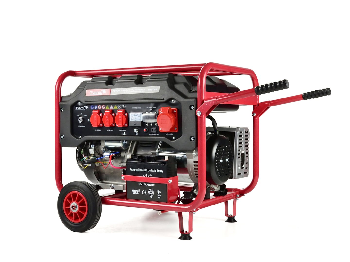 Benzínový generátor Geko 6,6 kW s elektronickým startem - profesionální agregát 15 HP s AVR regulátorem 1