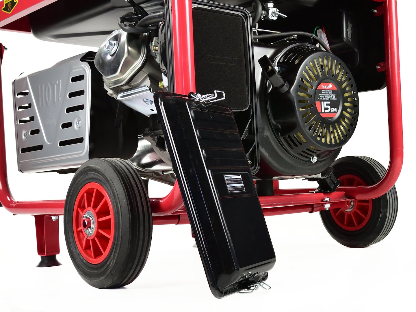 Benzínový generátor Geko 6,6 kW s elektronickým startem - profesionální agregát 15 HP s AVR regulátorem 8