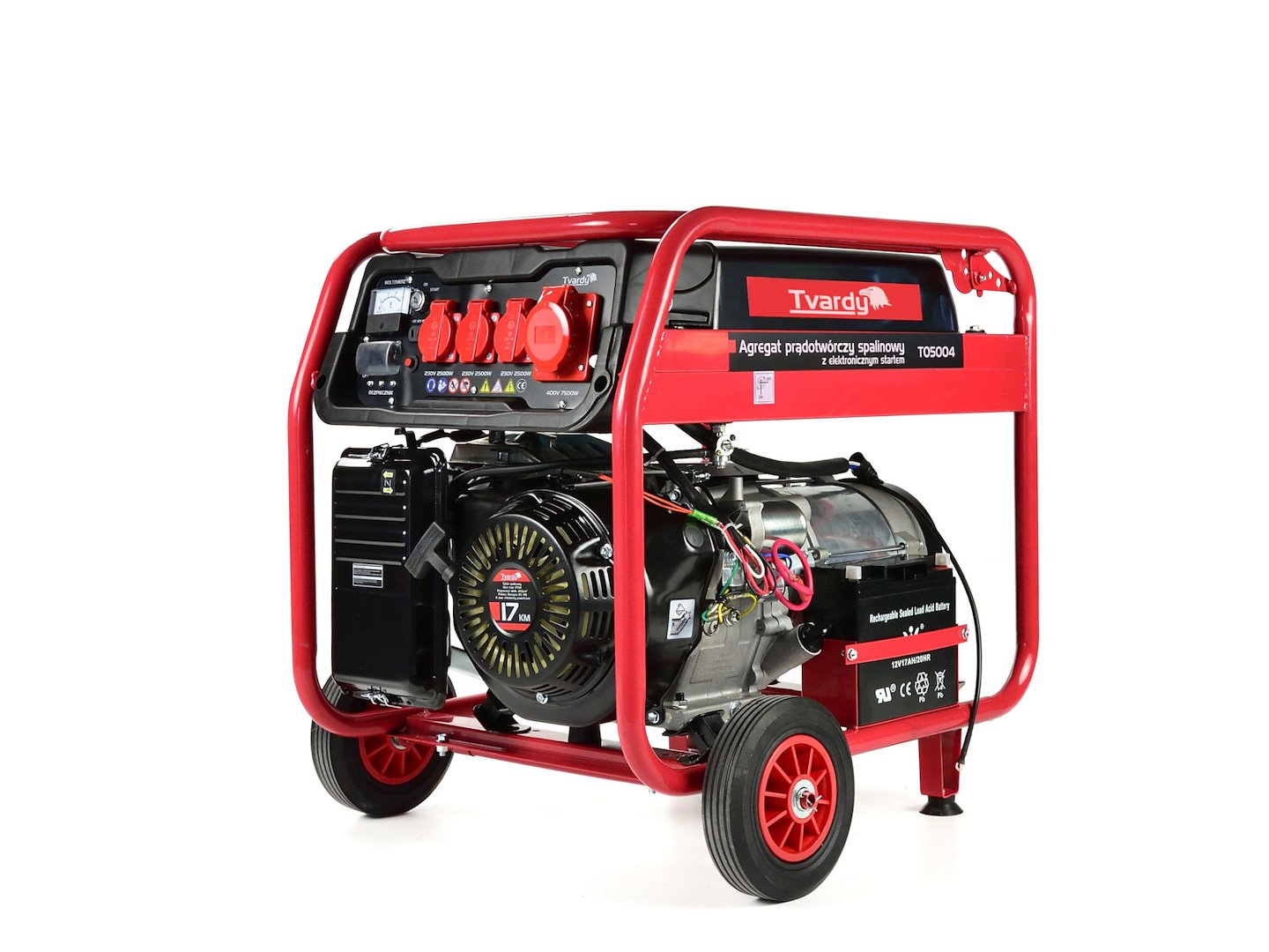 Benzínový generátor Geko 8,5 kW s elektronickým startem a AVR regulátorem - profesionální agregát 17 HP 1