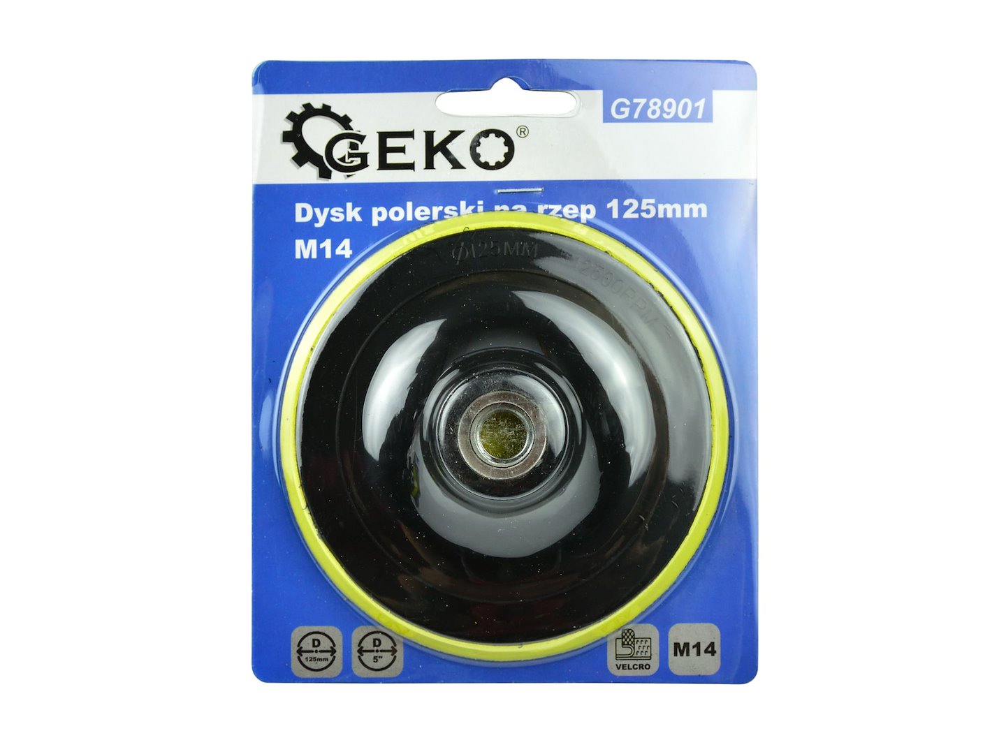 Lešticí kotouč Geko 125 mm M14 se suchým zipem - pěnová podložka pro přesné leštění 2