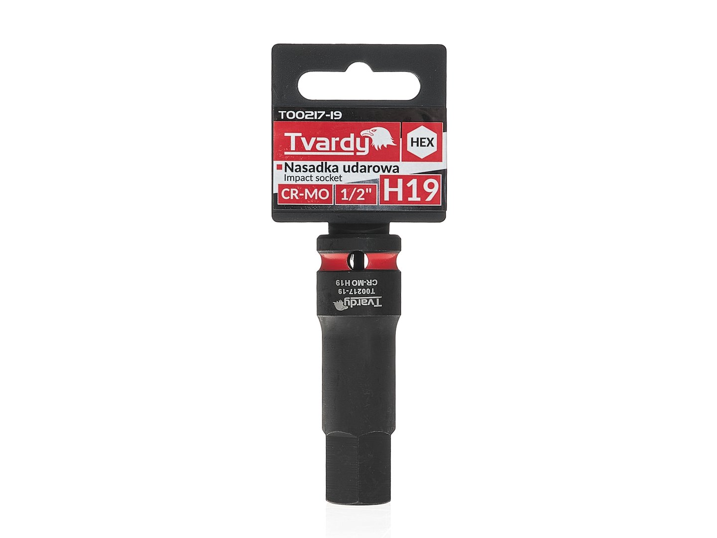 Rázový násadec HEX 1/2" H19 GEKO CR-MO - profesionální kvalita pro nárazové klíče 4