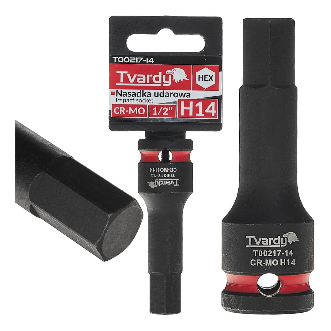 Násadec rázový GEKO HEX H14 1/2" CR-MO ocel - profesionální kvalita pro autoservisy 1