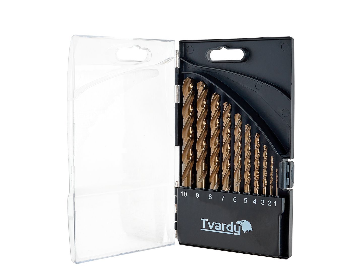 Sada kobaltových vrtáků Geko HSS M35 10 ks (1-10 mm) pro tvrdé kovy 2