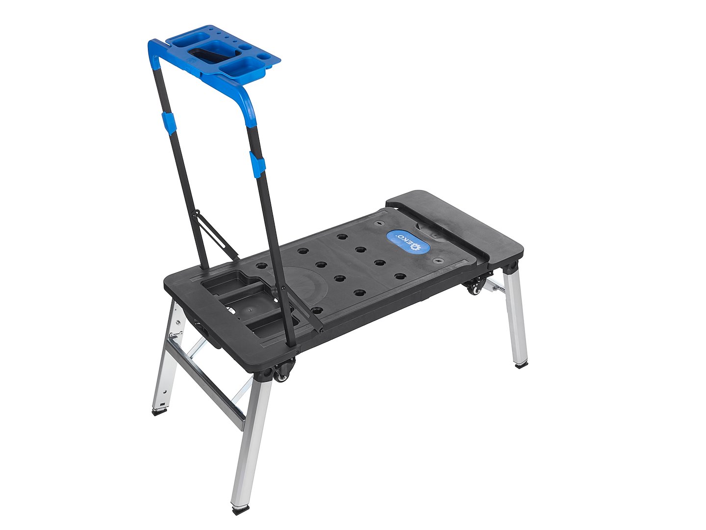 GEKO Skládací multifunkční pracovní stůl 7v1 PROFI – nosnost 200 kg, výška 52–78 cm 8