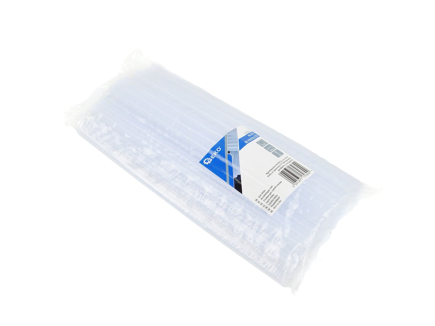 Tavné lepidlo Geko 11x300 mm průhledné - balení 1 kg (20 kusů)