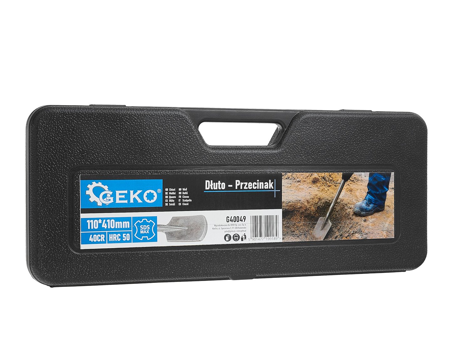 Sekáč SDS Max Geko 110/410 mm z legované oceli 40CR pro demoliční práce 7