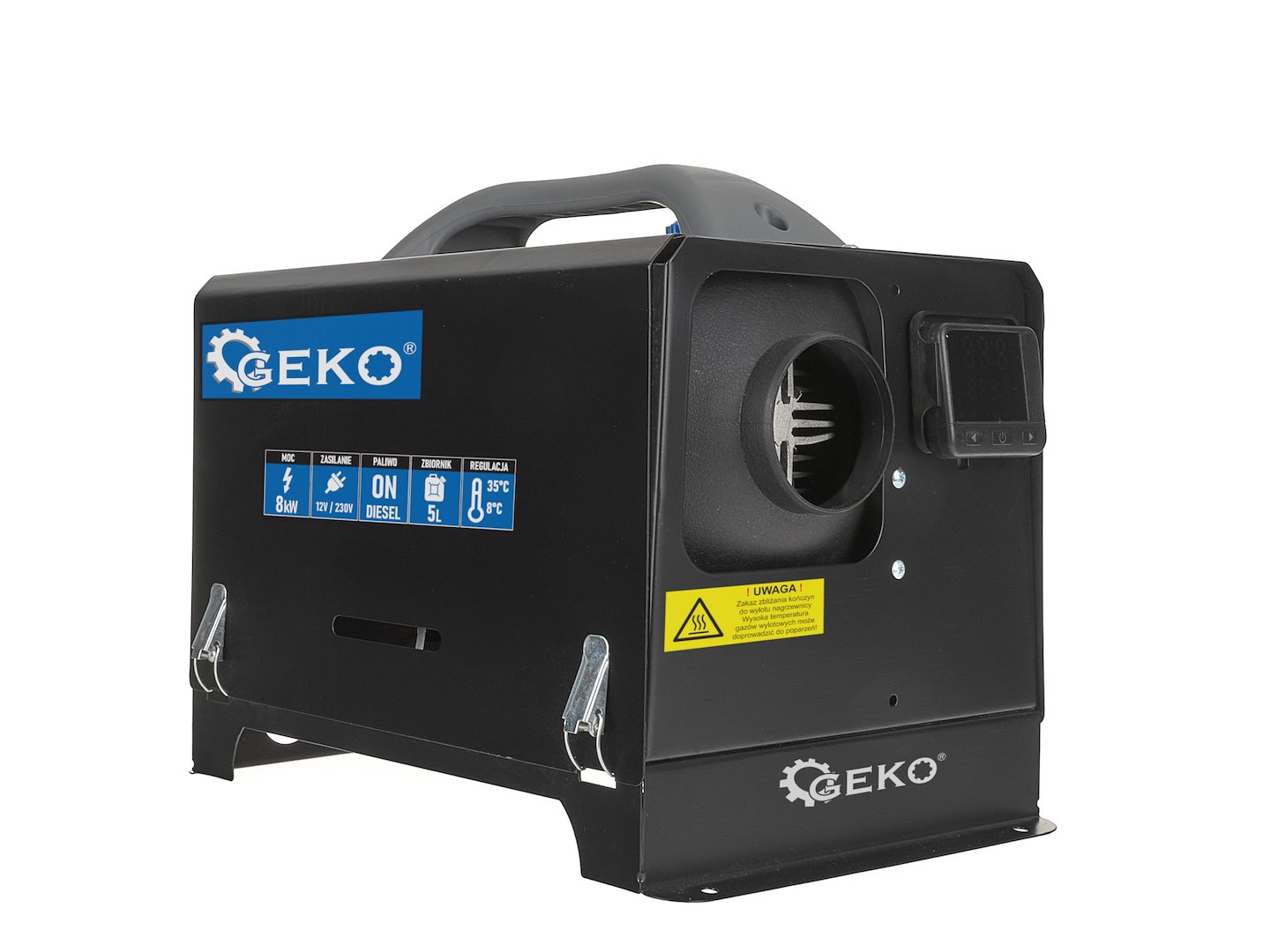 Dieselové topení pro stání 12 V/230 V 8 kW Geko — Detail