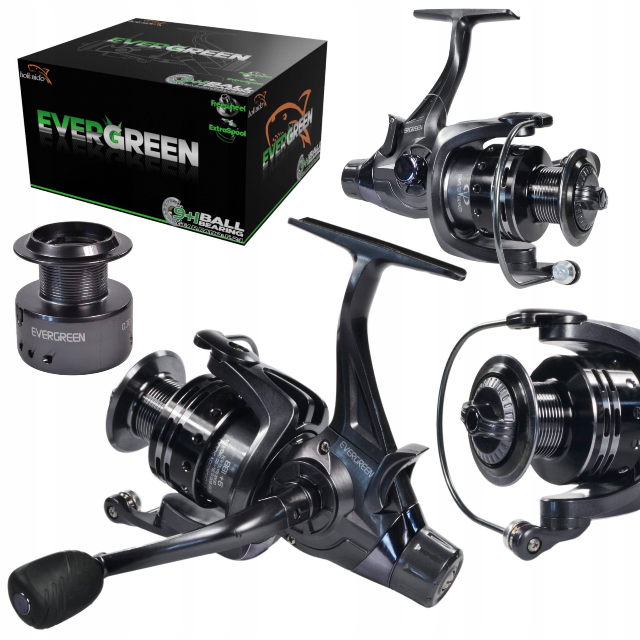 Naviják Hokkaido Evergreen 4000 s volnoběhem, 9+1BB 2